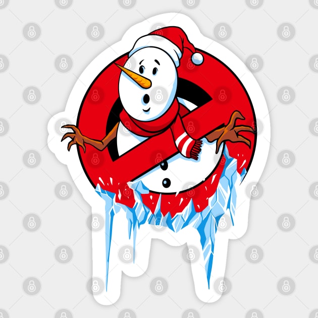 no enter snowman Sticker by spoilerinc